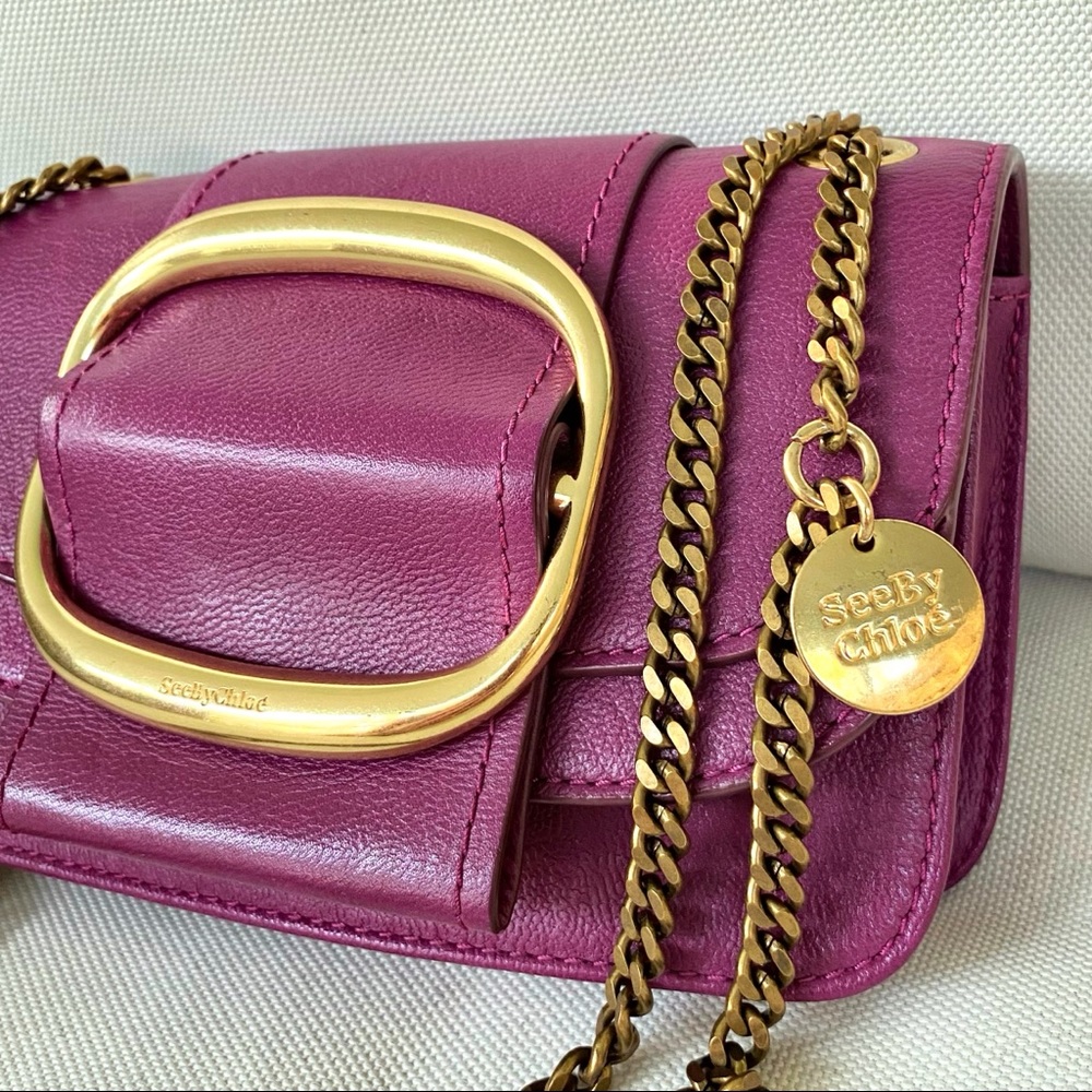 See By Chloe Pulpy Purple Hopper Crossbody EUC - Picture 7 of 16